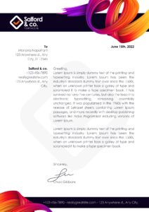 Professional, brand-aligned letterheads for impactful business communication.