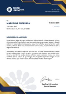 Elevate your documents with a professional letterhead design.